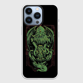 Чехол для iPhone 13 Pro с принтом The Great Old One в Новосибирске,  |  | ancient | azathoth | call | cthulhu | dagon | good | great | howard | hydra | lovecraft | luck | nyarlathotep | of | phillips | the | unknown | yog sothoth | азатот | великий | гидра | говард | дагон | древний | зов | йог сотот | ктулху | лавкрафт | невед