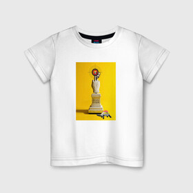 Детская футболка хлопок с принтом Дали | Pop art в Новосибирске, 100% хлопок | круглый вырез горловины, полуприлегающий силуэт, длина до линии бедер | лайки | машина | надписи | приколы | рука | сальвадор дали | сердечки | статуя | черепаха
