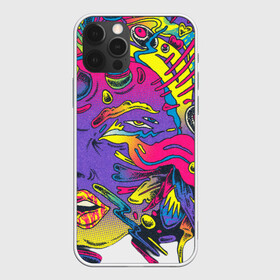 Чехол для iPhone 12 Pro Max с принтом Мысли наружу в Новосибирске, Силикон |  | pop art | pop it | абстракция | взрыв мозга | глаза | губы | девушка | женщина | космос | поп арт | психоделика | рога | рот