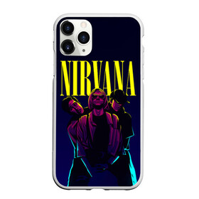 Чехол для iPhone 11 Pro матовый с принтом Nirvana Neon в Новосибирске, Силикон |  | alternative | kurt cobain | metall | music | nirvana | rock | альтернатива | курт кобейн | курт кобэйн | металл | музыка | нирвана | нирванна | рок