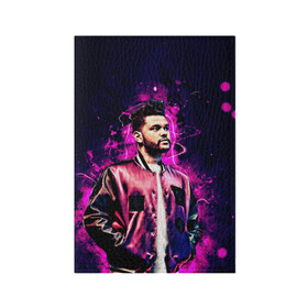 Обложка для паспорта матовая кожа с принтом The Weeknd в Новосибирске, натуральная матовая кожа | размер 19,3 х 13,7 см; прозрачные пластиковые крепления | blinding lights | music | pop | star boy | the weekend | the weeknd | музыка | уикенд