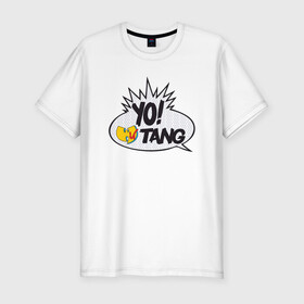 Мужская футболка хлопок Slim с принтом Yo! Wu-Tang в Новосибирске, 92% хлопок, 8% лайкра | приталенный силуэт, круглый вырез ворота, длина до линии бедра, короткий рукав | black | gza | hip hop | method man | music | new york | odb | old school | rap | rza | wu tang | wu tang clan | аудио | винил | ву тэнг | граффити | диджей | кассета | микрофон | музыка | нью йорк | пластинка | рэп | рэпер | хип хоп