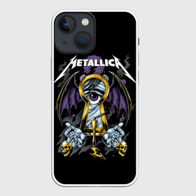 Чехол для iPhone 13 mini с принтом Взгляд сквозь замок в Новосибирске,  |  | alternative | metalica | metall | metallica | music | rock | альтернатива | джеймс хэтфилд | металика | металл | металлика | музыка | рок