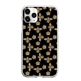 Чехол для iPhone 11 Pro матовый с принтом Королевы осы в Новосибирске, Силикон |  | абстракция | королева | корон | оса | осы | паттерн | пчела | пчелы | текстуры | узоры
