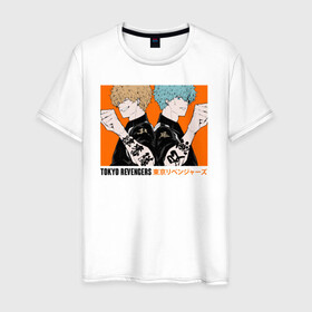 Мужская футболка хлопок с принтом Tokyo Revengers в Новосибирске, 100% хлопок | прямой крой, круглый вырез горловины, длина до линии бедер, слегка спущенное плечо. | anime | tokyo revengers | аниме | манга | токийские мстители