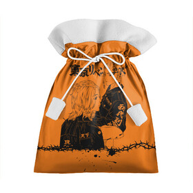 Подарочный 3D мешок с принтом токийские мстители ораньжевый в Новосибирске, 100% полиэстер | Размер: 29*39 см | anime | tokyo revengers | аниме | манга | токийские мстители