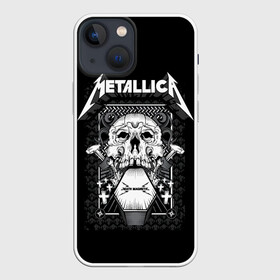 Чехол для iPhone 13 mini с принтом Death magnetic в Новосибирске,  |  | alternative | metalica | metall | metallica | music | rock | альтернатива | джеймс хэтфилд | металика | металл | металлика | музыка | рок