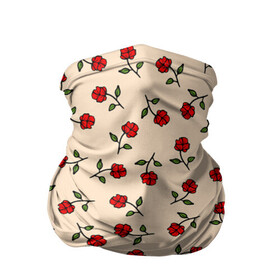 Бандана-труба 3D с принтом Прованс из роз в Новосибирске, 100% полиэстер, ткань с особыми свойствами — Activecool | плотность 150‒180 г/м2; хорошо тянется, но сохраняет форму | Тематика изображения на принте: flowers | girls | red roses | roses | vintage | букет | бутоны | винтаж | девушкам | женщинам | красные розы | красные цветы | листья | нарисованные цветы | подарок | природа | прованс | розы | узор | цветочный принт
