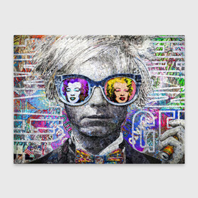 Обложка для студенческого билета с принтом Andy Warhol (Энди Уорхол) в Новосибирске, натуральная кожа | Размер: 11*8 см; Печать на всей внешней стороне | Тематика изображения на принте: andy warhol | warhol | бабочка | берюзовая | бирюзовая мэрилин | галстук бабочка | картина | мерелин | мерлин | мэрелин | мэрилин | очки | портрет | уорхол | энди уорхол | эндрю уорхол