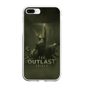 Чехол для iPhone 7Plus/8 Plus матовый с принтом The Outlast Trial в Новосибирске, Силикон | Область печати: задняя сторона чехла, без боковых панелей | game | horror | outlast | апшер | аутласт | аутлэст | игра | майлз | меркоф | хоррор