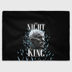 Плед 3D с принтом The Night King в Новосибирске, 100% полиэстер | закругленные углы, все края обработаны. Ткань не мнется и не растягивается | crow | fire and blood | game of thrones | lannister | stark | statwb | targaryen | винтерфел | ворон | игра престолов | король ночи | ланнистер | лютоволк | мать драконов | пламя и кровь | север | старки | таргариен | черные крылья