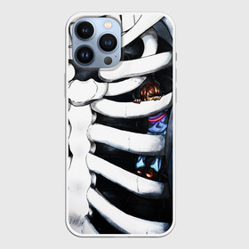 Чехол для iPhone 13 Pro Max с принтом SANS AND FRISK в Новосибирске,  |  | frisk | sans | undertale | андертале | андертейл | гтвукефду | игра | подземная история | подземная сказка | ребра | санс | скелет | ундертале | фриск