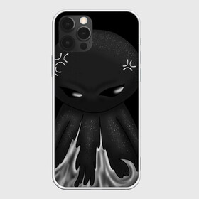 Чехол для iPhone 12 Pro с принтом Ом ном ном в Новосибирске, силикон | область печати: задняя сторона чехла, без боковых панелей | black | dark | gothic | gray | monochrome | mork2028 | shadow | гнев | готический | злость | монохромный | морк2028 | подгорает | полыхает | тёмный | тень | тьма | чёрно белый