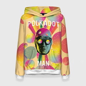 Женская толстовка 3D с принтом Polkadot Man в Новосибирске, 100% полиэстер  | двухслойный капюшон со шнурком для регулировки, мягкие манжеты на рукавах и по низу толстовки, спереди карман-кенгуру с мягким внутренним слоем. | Тематика изображения на принте: polka dot man | polkadot man | suicide squad | the suicide squad | vdzabma | человек в горошек