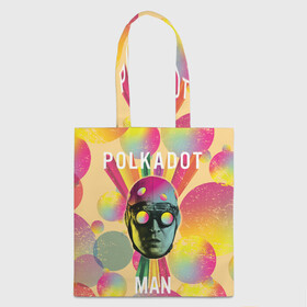 Шоппер 3D с принтом Polkadot Man в Новосибирске, 100% полиэстер | Плотность: 200 г/м2; Размер: 34×35 см; Высота лямок: 30 см | polka dot man | polkadot man | suicide squad | the suicide squad | vdzabma | человек в горошек