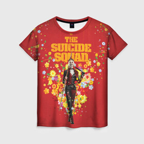Женская футболка 3D с принтом TSS | Harley Quinn в Новосибирске, 100% полиэфир ( синтетическое хлопкоподобное полотно) | прямой крой, круглый вырез горловины, длина до линии бедер | harley quinn | suicide squad | the suicide squad | vdzabma | харли квинн | харли куинн