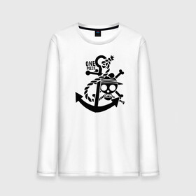 Мужской лонгслив хлопок с принтом Пираты Соломенной Шляпы One Piece в Новосибирске, 100% хлопок |  | anime | manga | one piece | аниме | большой куш | ван пис | весёлый роджер | вон пис | король пиратов | логотип | манга | монки д. луффи | мугивары | перекрещённый костями | пират | пиратский флаг
