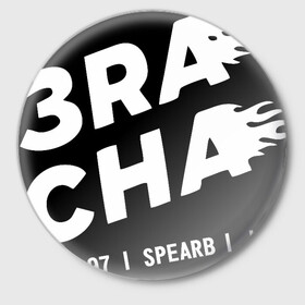 Значок с принтом 3RACHA в Новосибирске,  металл | круглая форма, металлическая застежка в виде булавки | 3racha | bts | ikon | kpop | кейпоп | корейская музыка | корея | кпоп | поп