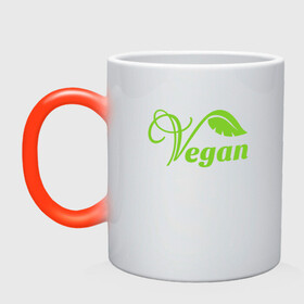 Кружка хамелеон с принтом Vegan Power в Новосибирске, керамика | меняет цвет при нагревании, емкость 330 мл | green | greenpaece | nature | sport | vegan | yoga | веган | вегетарианец | гринпис | еда | животные | жизнь | здоровье | зеленый | йога | мир | овощи | пища | планета | природа | растение | спорт | тело | фрукты