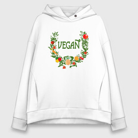 Женское худи Oversize хлопок с принтом Vegan World в Новосибирске, френч-терри — 70% хлопок, 30% полиэстер. Мягкий теплый начес внутри —100% хлопок | боковые карманы, эластичные манжеты и нижняя кромка, капюшон на магнитной кнопке | green | greenpaece | nature | sport | vegan | yoga | веган | вегетарианец | гринпис | еда | животные | жизнь | здоровье | зеленый | йога | мир | овощи | пища | планета | природа | растение | спорт | тело | фрукты