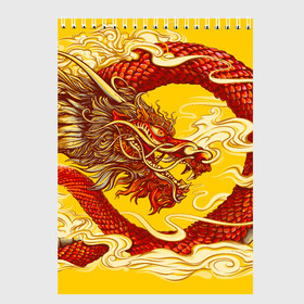 Скетчбук с принтом Китайский Дракон, China Dragon в Новосибирске, 100% бумага
 | 48 листов, плотность листов — 100 г/м2, плотность картонной обложки — 250 г/м2. Листы скреплены сверху удобной пружинной спиралью | Тематика изображения на принте: chinese dragon | dhina dragon | dragon | азиатский дракон | восточный дракон | дракон | китайские драконы | китайский дракон | красный дракон | традиционный китайский дракон | японский дракон