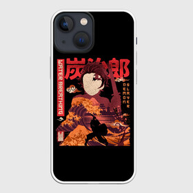 Чехол для iPhone 13 mini с принтом Tanjirou Kamado в Новосибирске,  |  | Тематика изображения на принте: anime | kimetsu no yaiba | аниме | анимэ | клинок рассекающий демонов