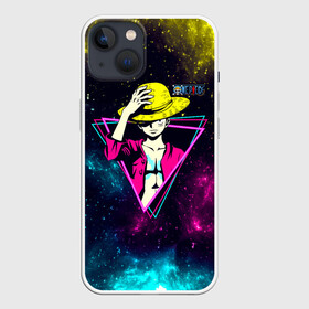 Чехол для iPhone 13 с принтом Космический Луффи One Piece в Новосибирске,  |  | anime | manga | monkey d. luffy | one piece | аниме | большой куш | ван пис | вон пис | капитан | король пиратов | луси | луфи | луффи | луффи но уми | луффи таро | манга | манки д. луффи | мугивара | пират | пятый император