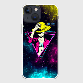 Чехол для iPhone 13 mini с принтом Космический Луффи One Piece в Новосибирске,  |  | anime | manga | monkey d. luffy | one piece | аниме | большой куш | ван пис | вон пис | капитан | король пиратов | луси | луфи | луффи | луффи но уми | луффи таро | манга | манки д. луффи | мугивара | пират | пятый император