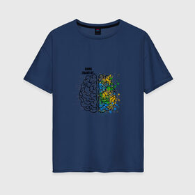 Женская футболка хлопок Oversize с принтом Синк Эбаут Ит в Новосибирске, 100% хлопок | свободный крой, круглый ворот, спущенный рукав, длина до линии бедер
 | алгебра | арт | геометрия | краски | математика | мем | мозги | прикол. | учителю
