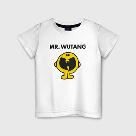 Детская футболка хлопок с принтом Mr. Wu-Tang в Новосибирске, 100% хлопок | круглый вырез горловины, полуприлегающий силуэт, длина до линии бедер | Тематика изображения на принте: black | gza | hip hop | method man | music | new york | odb | old school | rap | rza | wu tang | wu tang clan | аудио | винил | ву тэнг | граффити | диджей | кассета | микрофон | музыка | нью йорк | пластинка | рэп | рэпер | хип хоп