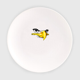 Тарелка с принтом Орёл  в Новосибирске, фарфор | диаметр - 210 мм
диаметр для нанесения принта - 120 мм | eagle | орел | орленок | орлиный взгляд | птица | птичка | хищная птица