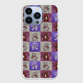 Чехол для iPhone 13 Pro с принтом Медведи на ковре в Новосибирске,  |  | игрушки | ковёр | медведи | медвежата | мех | плюш