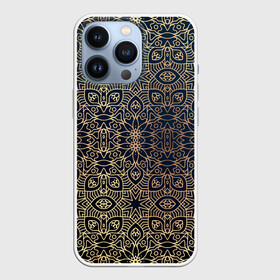 Чехол для iPhone 13 Pro с принтом ПерсидСкие Узоры в Новосибирске,  |  | Тематика изображения на принте: абстракция | золотистая | золото | узор | узоры