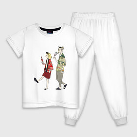 Детская пижама хлопок с принтом МИККИ И ДРАКЕН | ДВА ДРУГА в Новосибирске, 100% хлопок |  брюки и футболка прямого кроя, без карманов, на брюках мягкая резинка на поясе и по низу штанин
 | anime | draken | mikey | tokyo revengers | аниме | дракен | кэн | манга | мандзиро | микки | рюгудзи | сано | токийские мстители