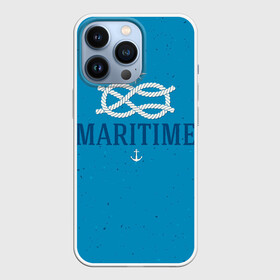 Чехол для iPhone 13 Pro с принтом Морской ВМФ в Новосибирске,  |  | веревка | вмф | волна | море | морской | моряк | океан | профессия | узел | якорь