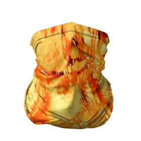 Бандана-труба 3D с принтом Жаркая Пустыня в Новосибирске, 100% полиэстер, ткань с особыми свойствами — Activecool | плотность 150‒180 г/м2; хорошо тянется, но сохраняет форму | Тематика изображения на принте: жара | золотой. | лето | отдых | песок | пустыня | тропики