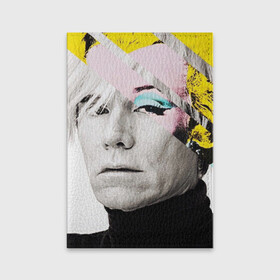 Обложка для паспорта матовая кожа с принтом Энди Уорхол | Andy Warhol в Новосибирске, натуральная матовая кожа | размер 19,3 х 13,7 см; прозрачные пластиковые крепления | andy warhol | художник | энди уорхол