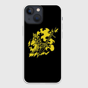 Чехол для iPhone 13 mini с принтом Рыцарь Орнштейн Dark Souls в Новосибирске,  |  | dark | dark souls | knight | ornstein | souls | дарк | дарк соулс | копьё | орнстейн | орнштейн | рыцарь | соулс