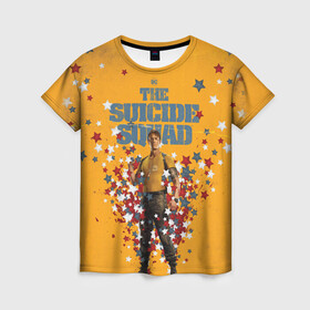 Женская футболка 3D с принтом Rick Flag в Новосибирске, 100% полиэфир ( синтетическое хлопкоподобное полотно) | прямой крой, круглый вырез горловины, длина до линии бедер | dc | peacemaker . миротворец | rick flag | squad | suicide squad | vdkarsvet | джоэл киннаман | миссия навылет | отряд | рик флэг