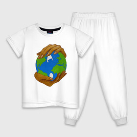 Детская пижама хлопок с принтом Wu-Tang World в Новосибирске, 100% хлопок |  брюки и футболка прямого кроя, без карманов, на брюках мягкая резинка на поясе и по низу штанин
 | black | cream | gza | hip hop | method man | music | new york | odb | old school | rap | rza | wu tang | wu tang clan | аудио | винил | ву тэнг | граффити | диджей | кассета | микрофон | музыка | нью йорк | пластинка | рэп | рэпер | хип хоп