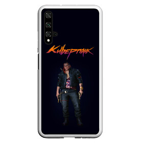 Чехол для Honor 20 с принтом CYBERPUNK 2077 | КИБЕРПАНК (Z) в Новосибирске, Силикон | Область печати: задняя сторона чехла, без боковых панелей | cd project red | cyberpunk 2077 | demon | keanu reeves | samurai | smile | vi | арасака | ви | демон | киану ривз | киберпанк 2077 | найт сити | самураи | смайл