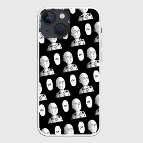 Чехол для iPhone 13 mini с принтом ONE PUNCH MAN | ВАН ПАНЧ МАН (Z) в Новосибирске,  |  | anime | ok | one punch man | onepunchman | oppai | saitama | аниме | ван панч мен | ванпанчмен | лысый | макото | ок | окей | сайтама | человек один удар