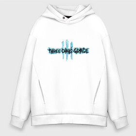 Мужское худи Oversize хлопок с принтом Three Days Grace Logo в Новосибирске, френч-терри — 70% хлопок, 30% полиэстер. Мягкий теплый начес внутри —100% хлопок | боковые карманы, эластичные манжеты и нижняя кромка, капюшон на магнитной кнопке | Тематика изображения на принте: alternative | metall | music | rock | three days grace | альтернатива | металл | музыка | рок | три дэйс грэйс