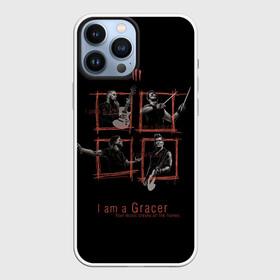 Чехол для iPhone 13 Pro Max с принтом I am a Gracer в Новосибирске,  |  | alternative | metall | music | rock | three days grace | адам гонтье | альтернатива | металл | музыка | рок | три дэйс грэйс