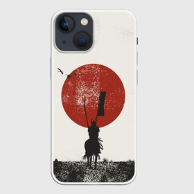 Чехол для iPhone 13 mini с принтом Самурай на коне в Новосибирске,  |  | samurai | буси | воин | конь | самурай | философия | япония