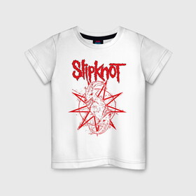 Детская футболка хлопок с принтом Slipknot 