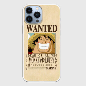 Чехол для iPhone 13 Pro Max с принтом WANTED Monkey D. Luffy в Новосибирске,  |  | Тематика изображения на принте: anime | manga | monkey d. luffy | one piece | аниме | большой куш | ван пис | вон пис | гол д. роджер | кайдо | король пиратов | луфи | луффи | манга | манки д. луффи | нами | нико робин | пират | портгас д. эйс | ророноа зоро