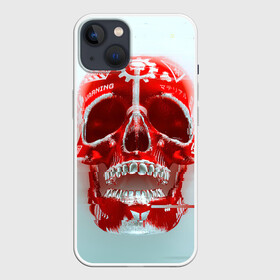 Чехол для iPhone 13 с принтом Fallout Череп в Новосибирске,  |  | fallout | банда черепа | красный череп | радиация | фаллаут череп | фвллаут | череп