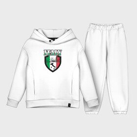 Детский костюм хлопок Oversize с принтом Italy Shield в Новосибирске,  |  | football | forza | italia | italy | milan | rome | sport | гол | евро | европа | италия | итальянец | кубок | манчини | милан | рим | спорт | тренер | турист | фанат | футбол | футболист | чемпион