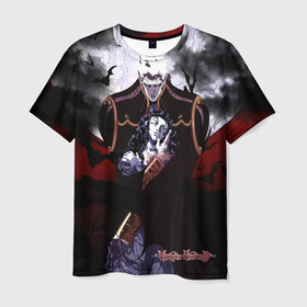Мужская футболка 3D с принтом Ди: Охотник на вампиров в Новосибирске, 100% полиэфир | прямой крой, круглый вырез горловины, длина до линии бедер | вампир | граф | дампир | ди | магнус ли | наёмник | охотник